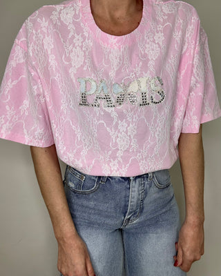 T-shirt Paris in pizzo – Moonkiss
