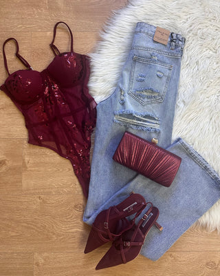 Décolleté slingback bordeaux – Must have