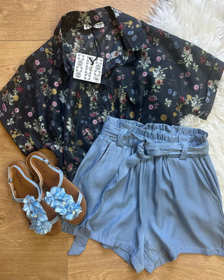 Short svasato con cintura 5 colori