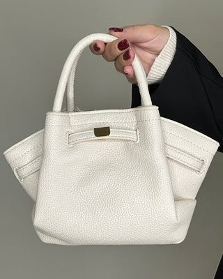 Borsa strutturata effetto pelle martellata