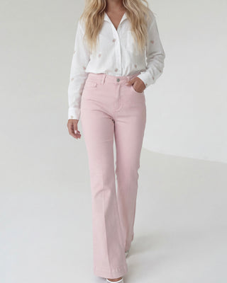 Jeans zampa rosa