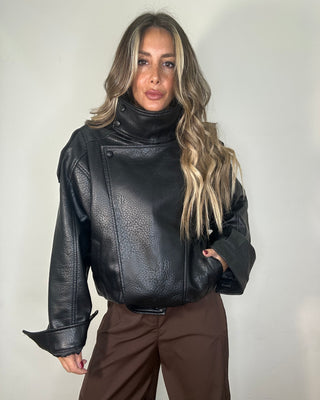Giubbotto biker oversize