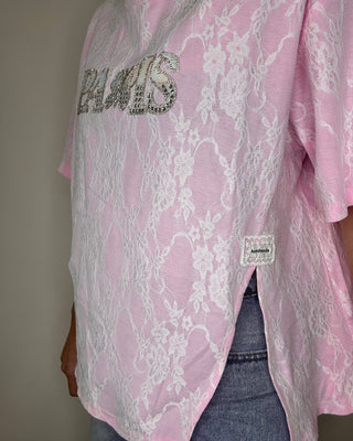 T-shirt Paris in pizzo – Moonkiss