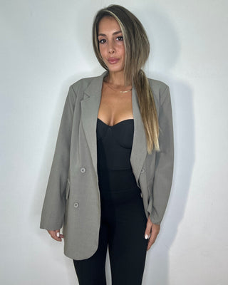 Blazer Premium Double-Breasted Tortora