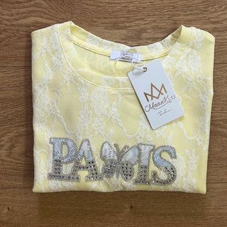 T-shirt Paris in pizzo – Moonkiss
