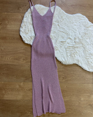 Abito lurex con schiena scoperta 4 colori