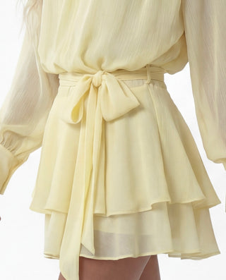Abito chiffon giallo
