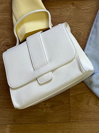 Borsa martellata bianca