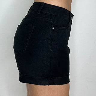 Short denim black