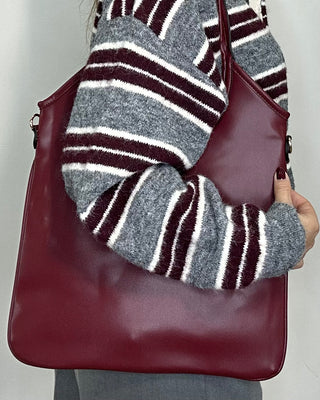Shoulder Bag bordeaux – Con Mini Pouch