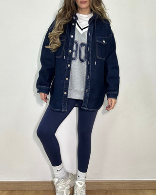 Felpa oversize Paris con cappuccio