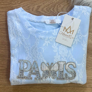 T-shirt Paris in pizzo – Moonkiss