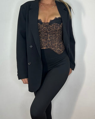 Corset Wild Lace Animalier