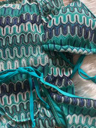 Set bikini e copricostume crochet