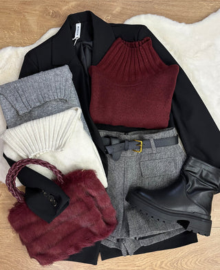 Maglioncino dolcevita misto lana 5 colori