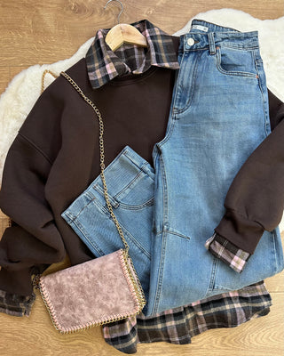 Baggy Jeans – Light Wash Ankle Detail