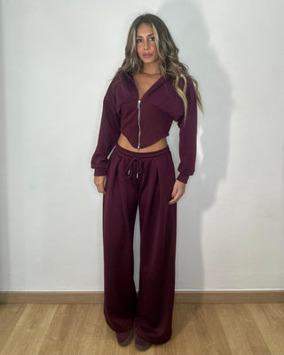 Completo Tuta JUSTWEST Burgundy