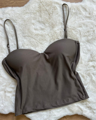 Top push up con bretelle regolabili