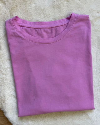 T-shirt paris 100% cotone rosa e corallo