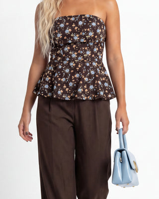 Top a fascia cioccolato floreale