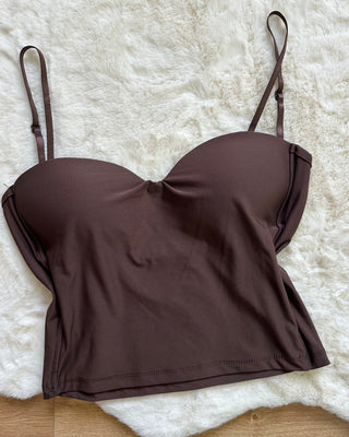 Top push up con bretelle regolabili