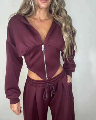 Completo Tuta JUSTWEST Burgundy