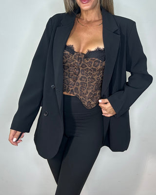 Blazer Premium Double-Breasted nero