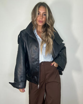 Giubbotto biker oversize