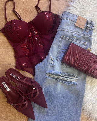 Décolleté slingback bordeaux – Must have