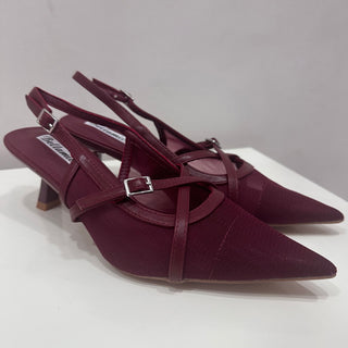 Décolleté slingback bordeaux – Must have