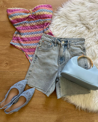 Bermuda in Denim Chiaro