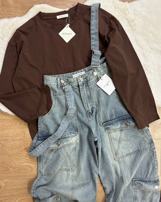 Maglia monique paris oversise 65% cotone