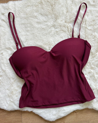 Top push up con bretelle regolabili