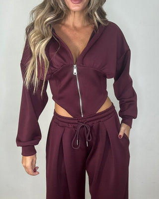 Completo Tuta JUSTWEST Burgundy