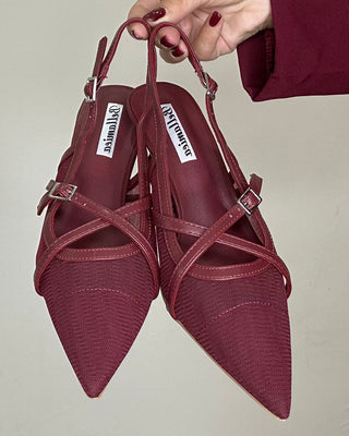 Décolleté slingback bordeaux – Must have