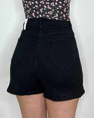 Panta gonna in denim nero