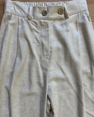 Pantaloni 55% lino 4 colori